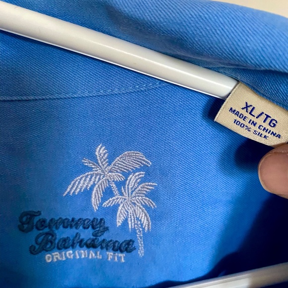 Tommy Bahama 100% Silk Mens Collared T-shirt - XL - Picture 2 of 3